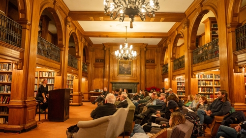 Author Ellyn Gaydos Reading in Sanborn Library