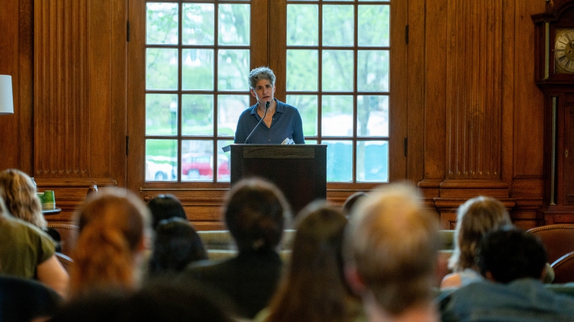 Andrea Cohen reading at Creative Writing Prize Ceremony 2024