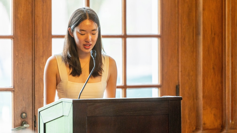 Jessica Yang at 2024 Creative Writing Prizes Ceremony