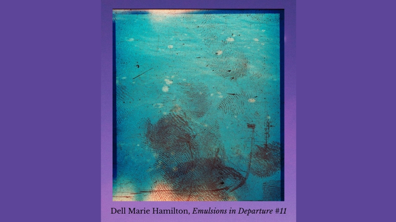 A section of the Illuminations Symposium poster showing Dell Marie Hamilton's Emulsions in Departure #11, 2016