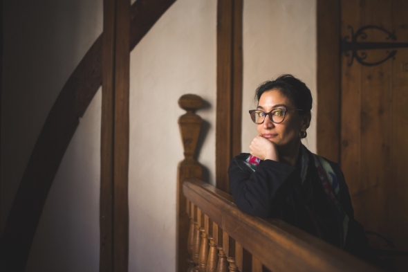 Assistant Professor of English Nirvana Tanoukhi (Photo by Katie Lenhart)